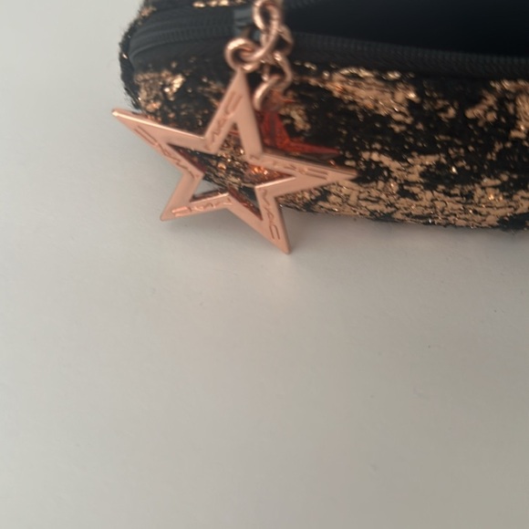 Mac Makeup Black,Gold, Pink zip Pouches 3 total 2 with Star zipper pulls - Picture 4 of 6